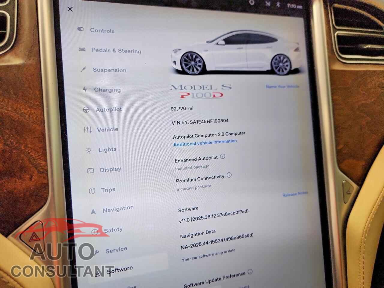 TESLA MODEL S 2017 - 5YJSA1E45HF190804