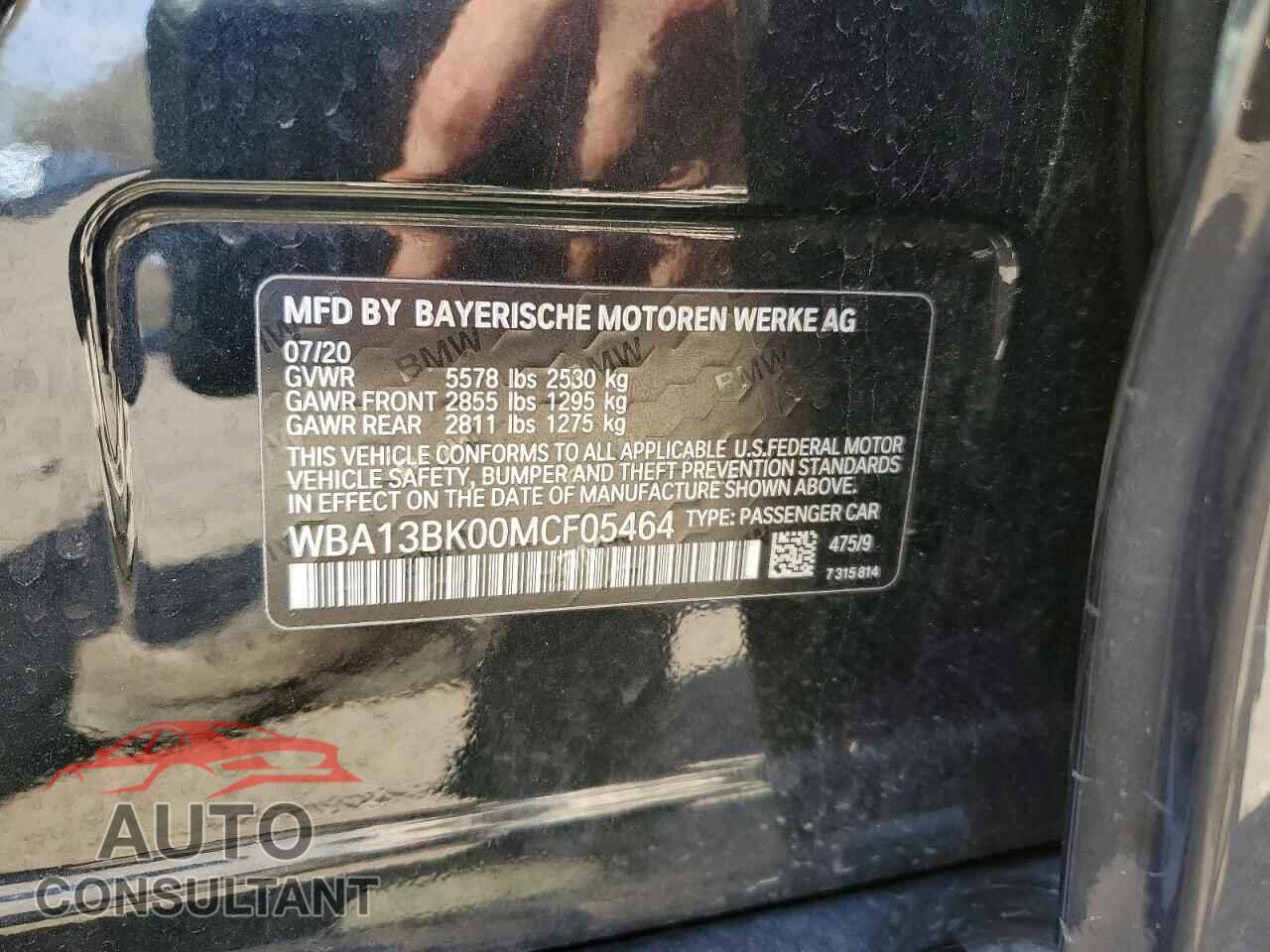 BMW M5 2021 - WBA13BK00MCF05464