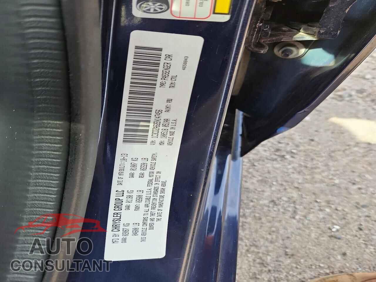 DODGE AVENGER 2014 - 1C3CDZAB2EN147456