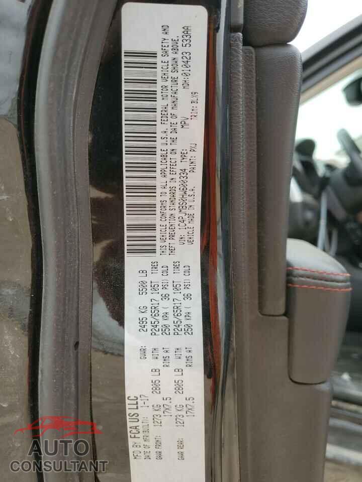 JEEP CHEROKEE 2017 - 1C4PJMBS0HW600334