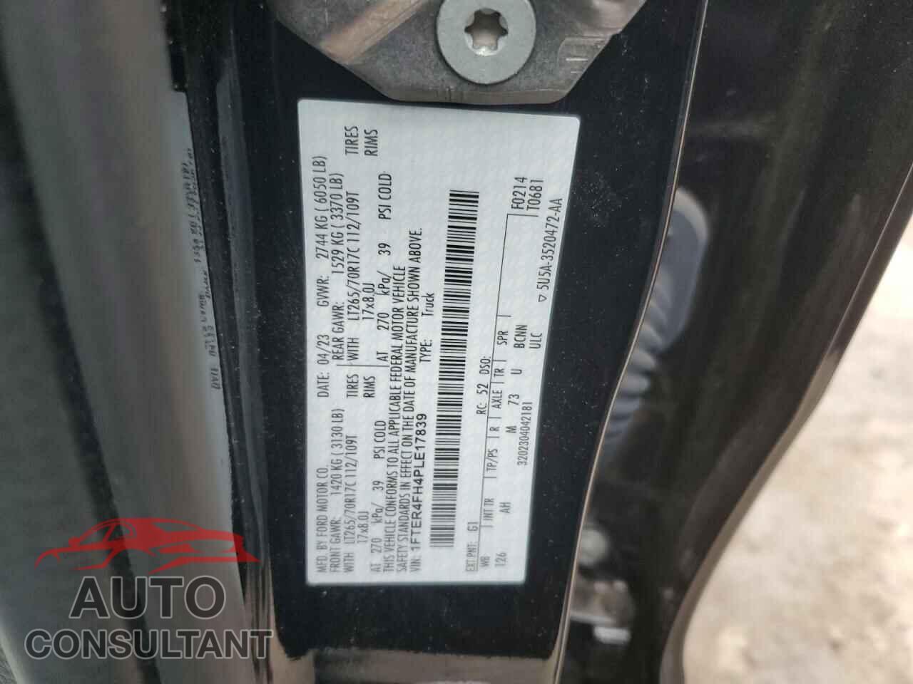 FORD RANGER 2023 - 1FTER4FH4PLE17839