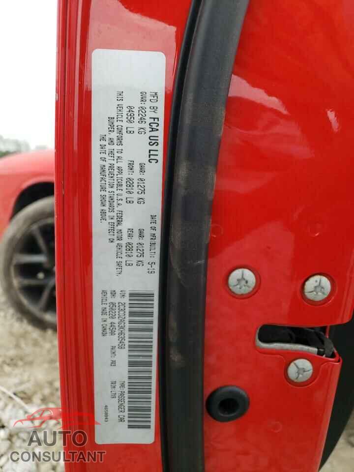 DODGE CHALLENGER 2019 - 2C3CDZAG3KH635458