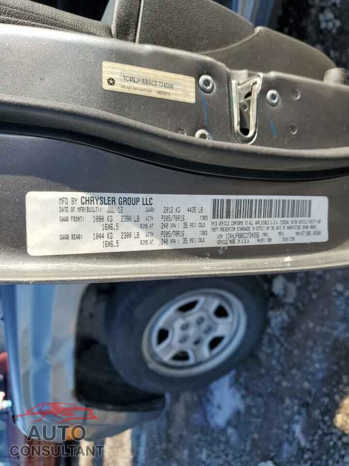 JEEP PATRIOT 2012 - 1C4NJPBB6CD724556