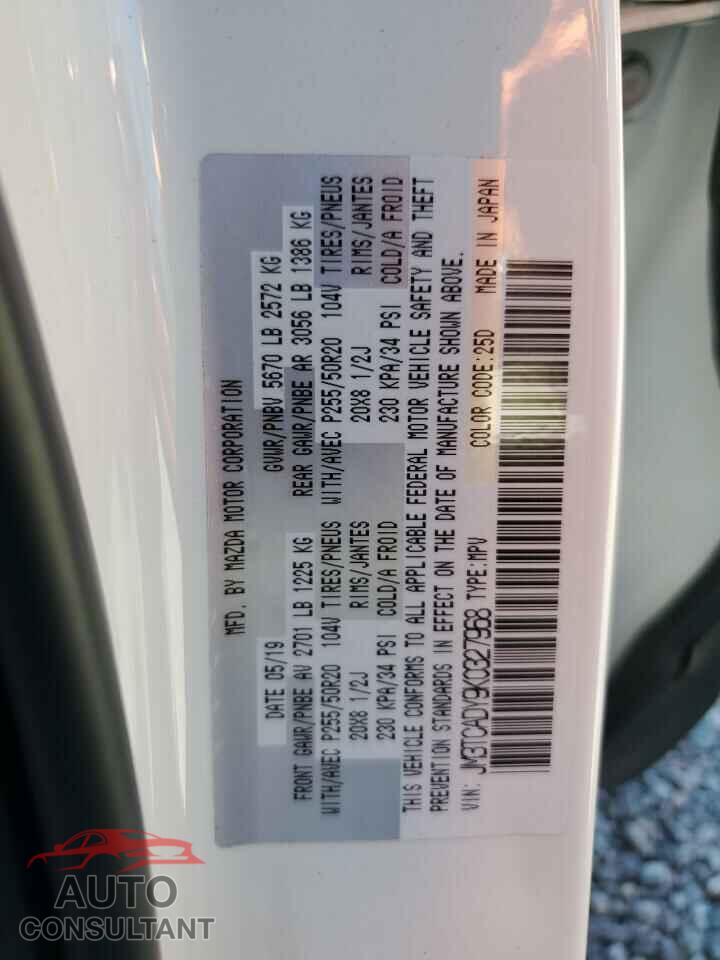 MAZDA CX-9 2019 - JM3TCADY9K0327968