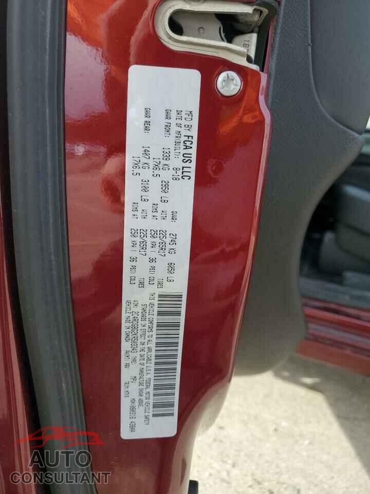 DODGE CARAVAN 2019 - 2C4RDGBG2KR503343