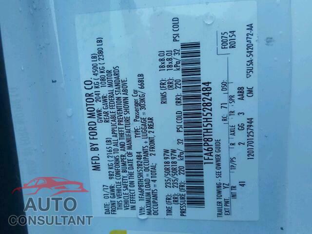 FORD MUSTANG 2017 - 1FA6P8TH5H5282484