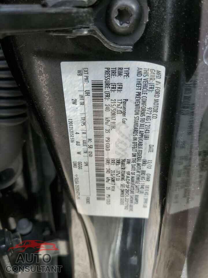 FORD FOCUS 2013 - 1FADP3F29DL221792