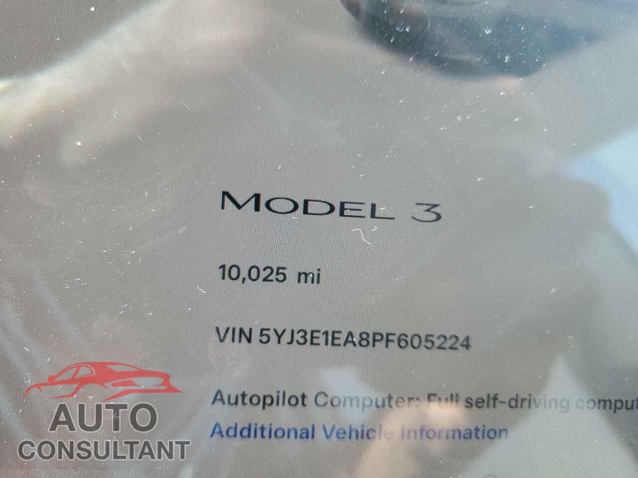 TESLA MODEL 3 2023 - 5YJ3E1EA8PF605224