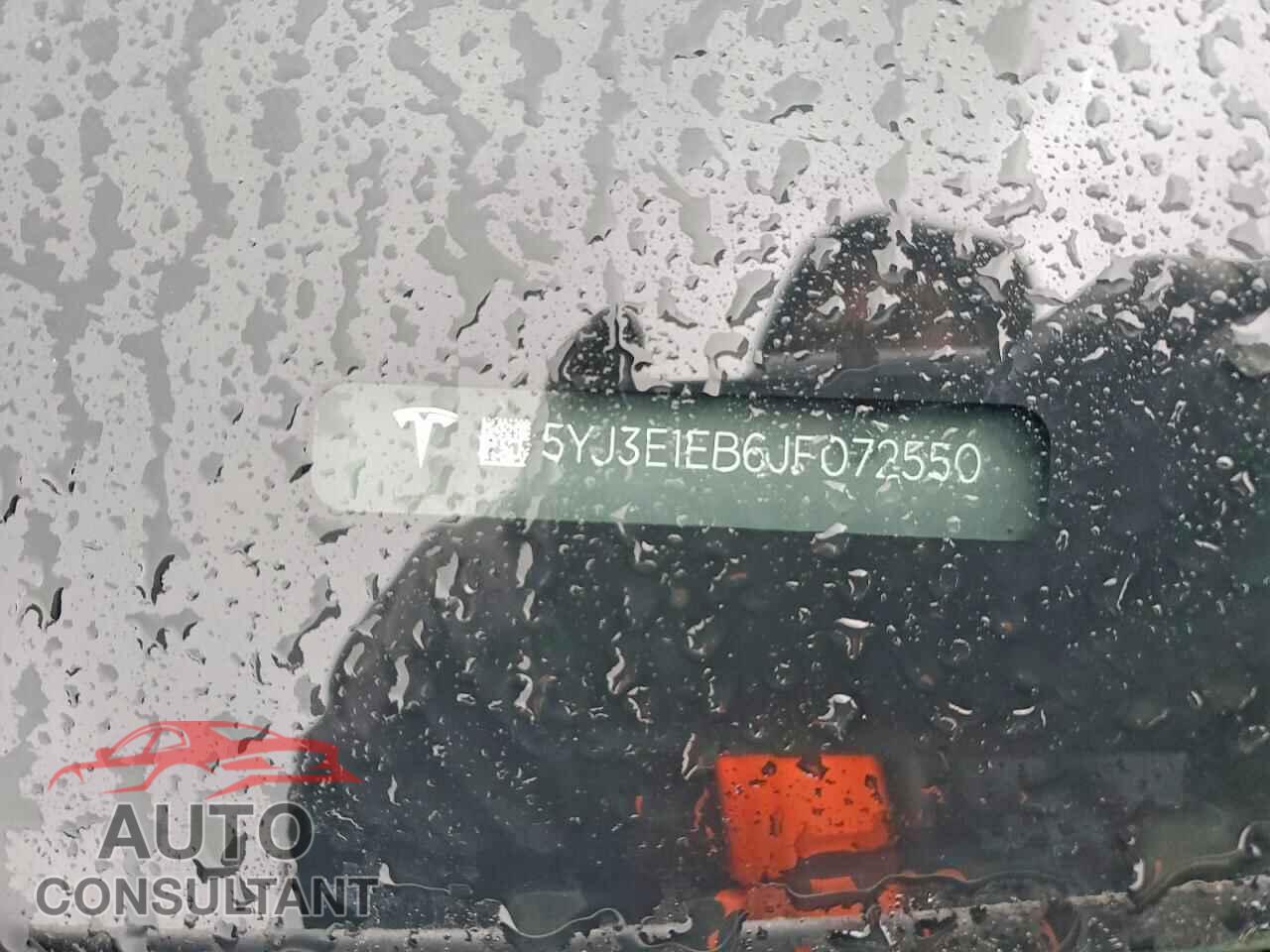 TESLA MODEL 3 2018 - 5YJ3E1EB6JF072550