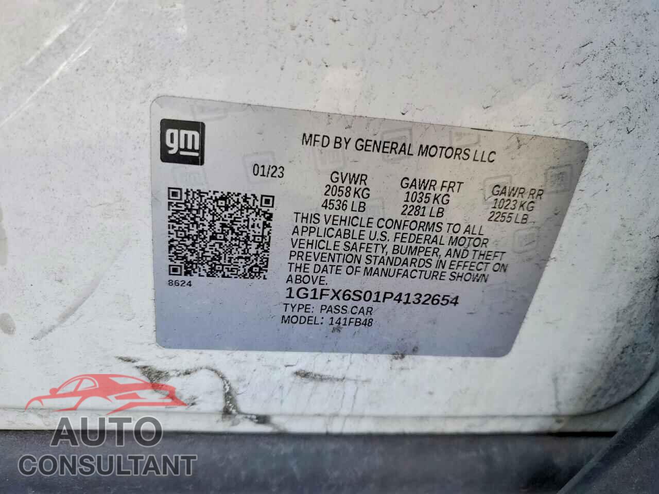CHEVROLET BOLT 2023 - 1G1FX6S01P4132654
