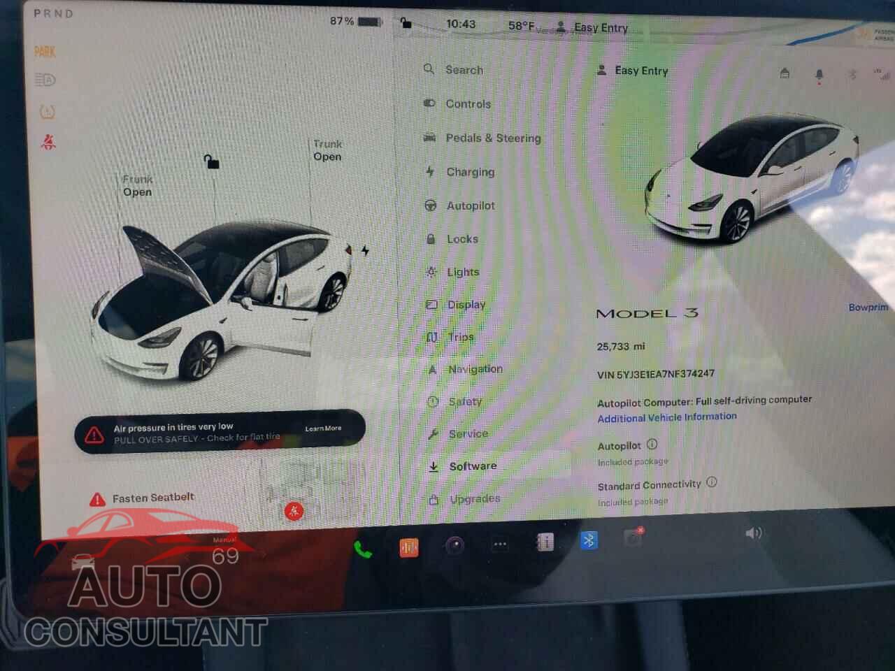 TESLA MODEL 3 2022 - 5YJ3E1EA7NF374247