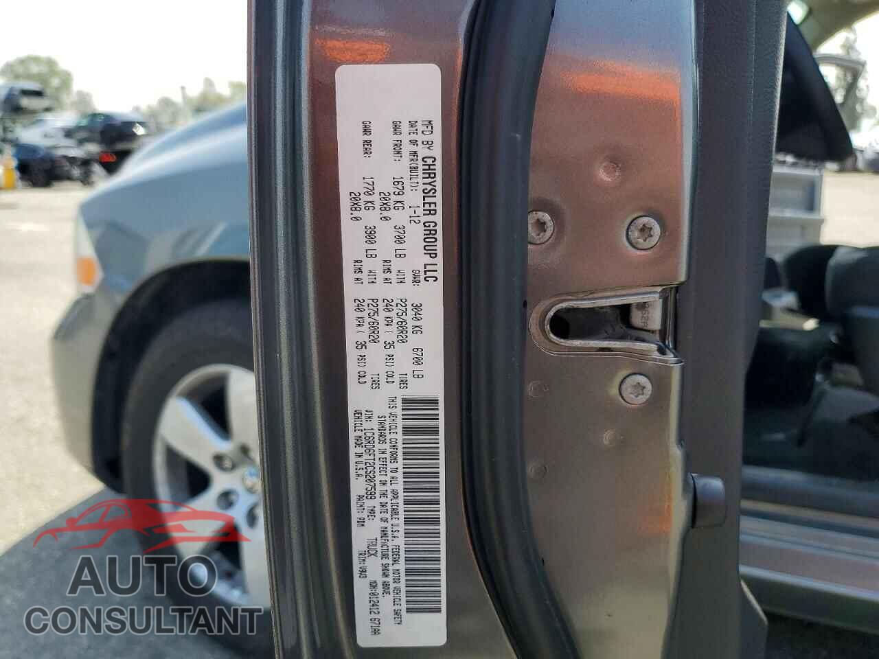 DODGE RAM 1500 S 2012 - 1C6RD6FT2CS207599