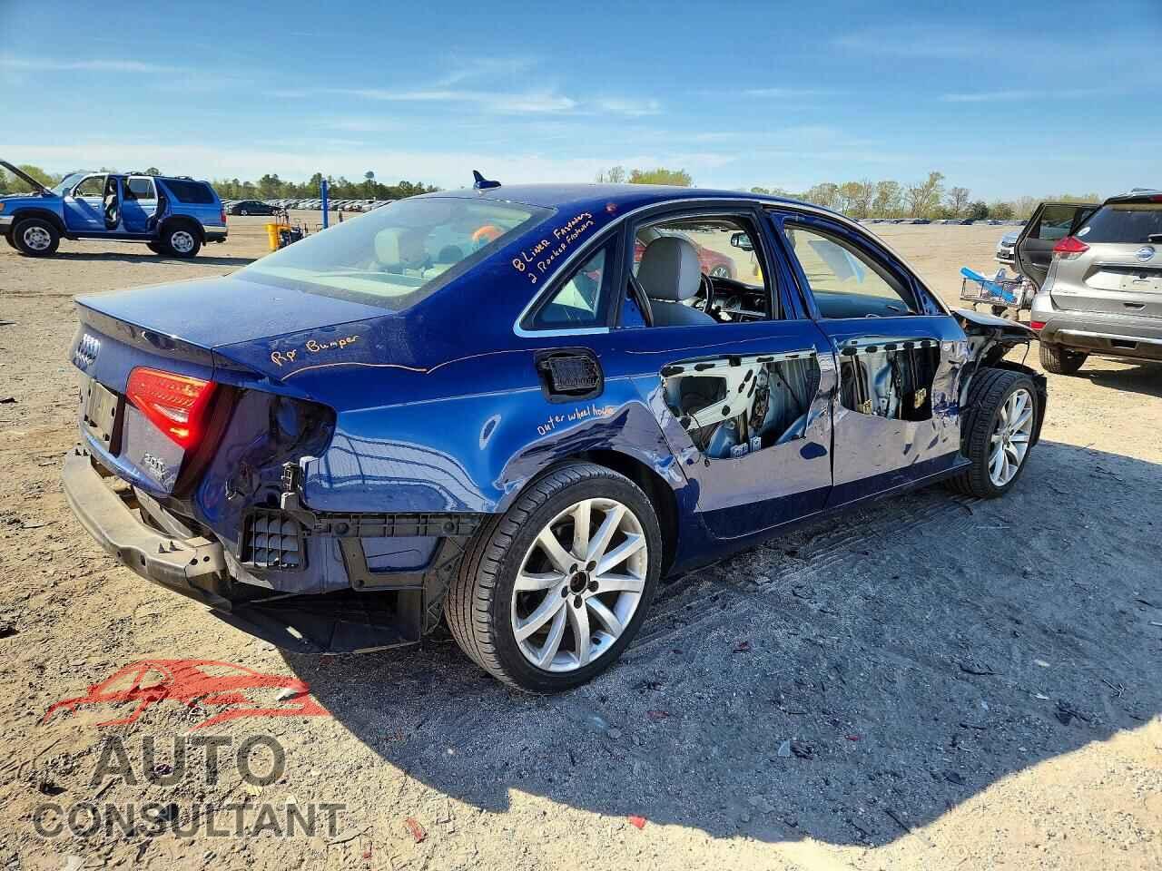 AUDI A4 2013 - WAUKFBFL1DN049122