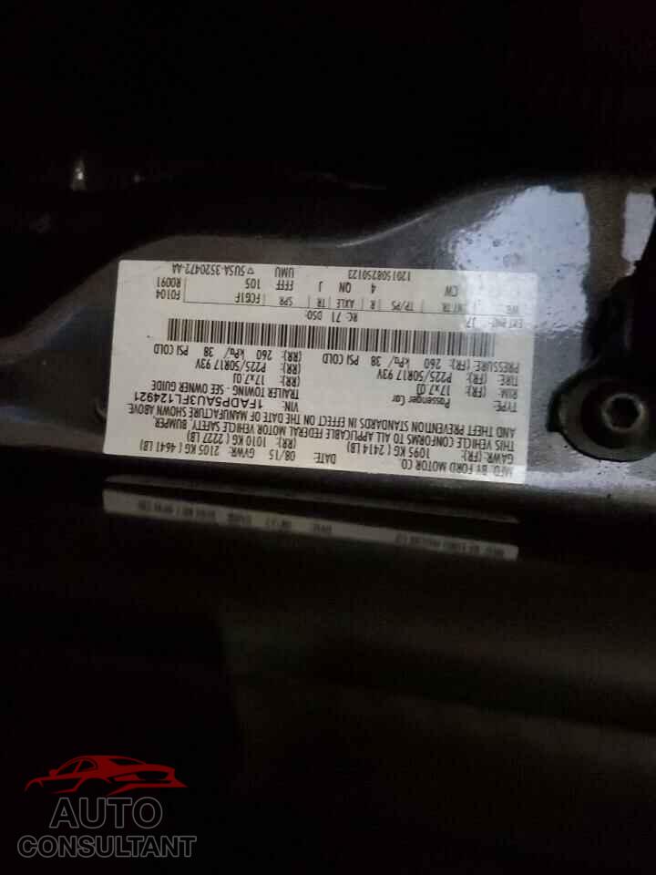 FORD CMAX 2015 - 1FADP5AU3FL124921