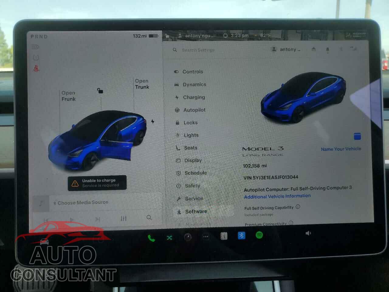 TESLA MODEL 3 2018 - 5YJ3E1EA5JF013044