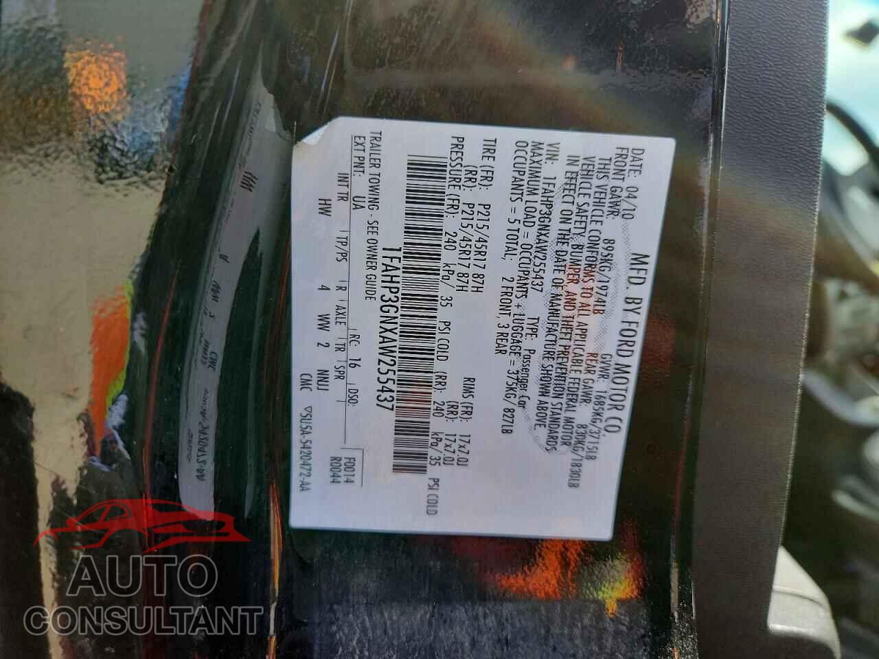 FORD FOCUS 2010 - 1FAHP3GNXAW255437
