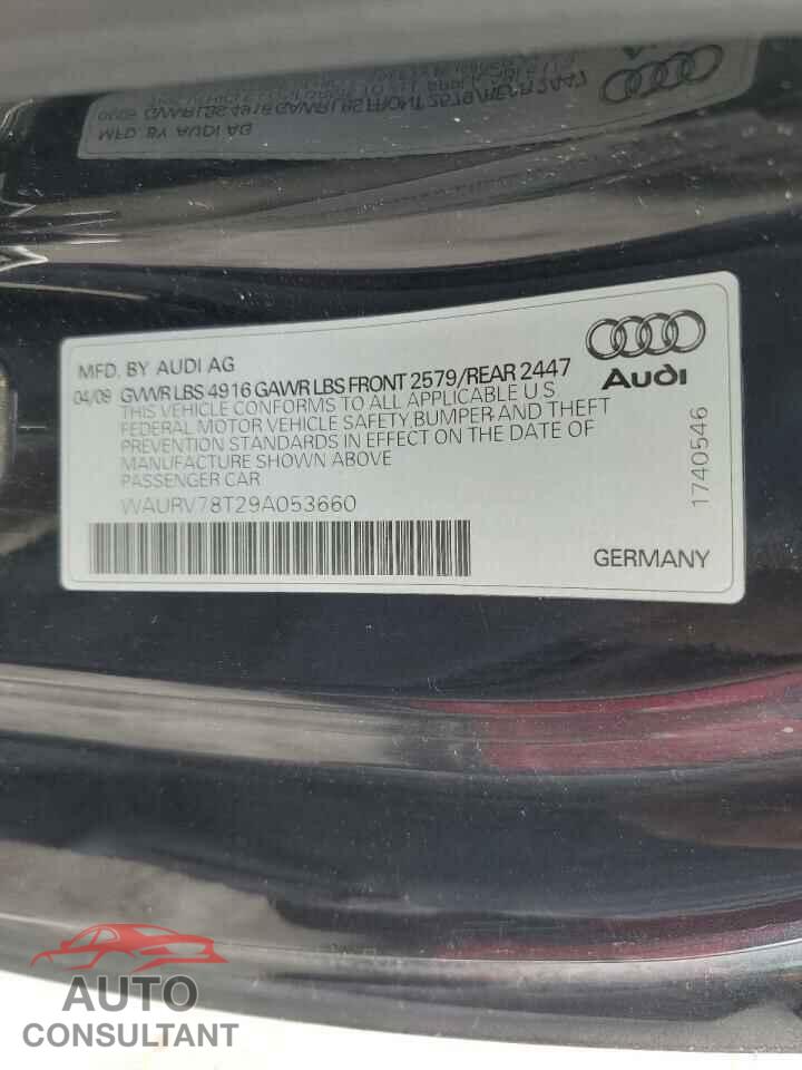 AUDI S5/RS5 2009 - WAURV78T29A053660