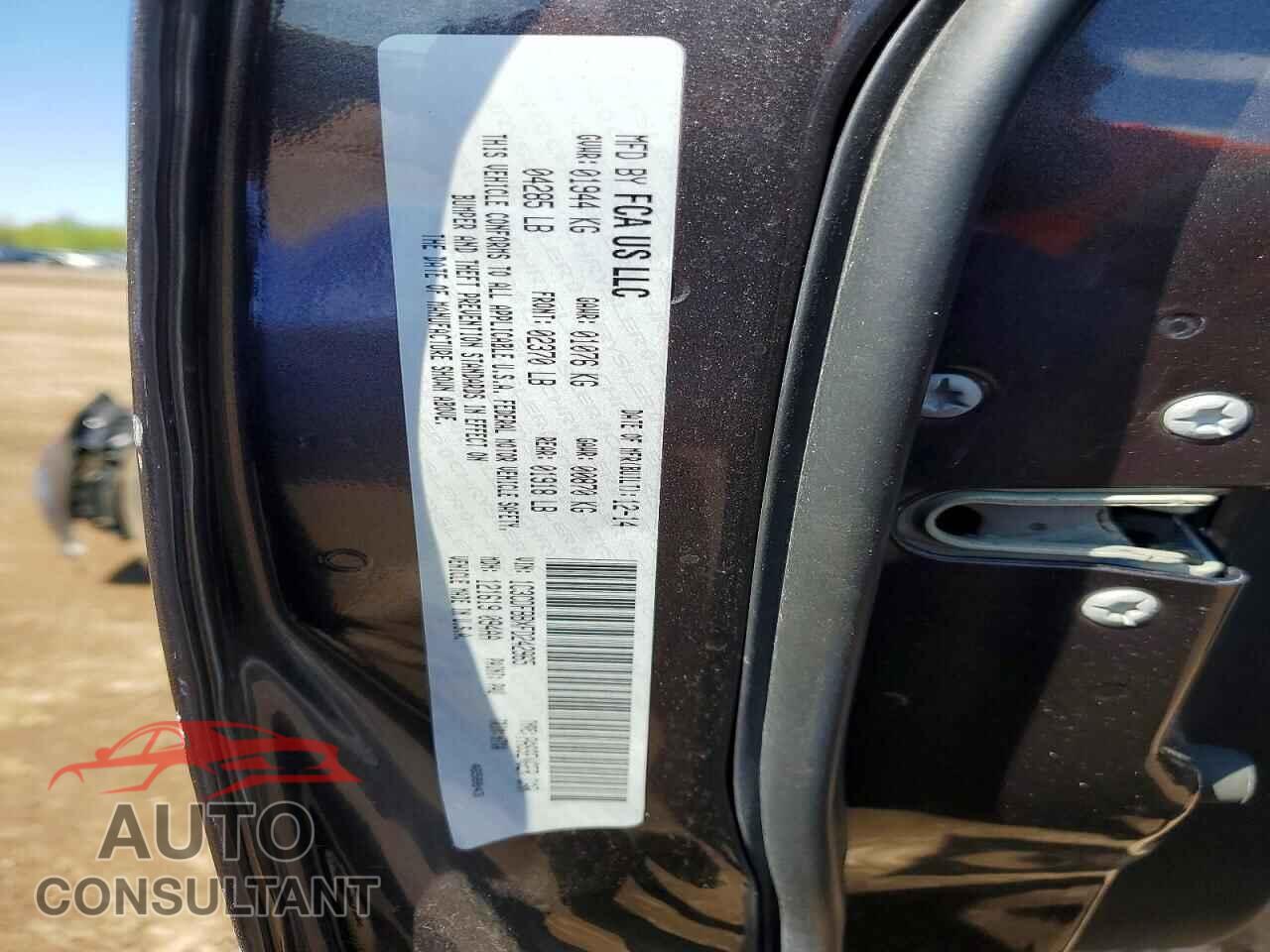DODGE DART 2015 - 1C3CDFBBXFD242965