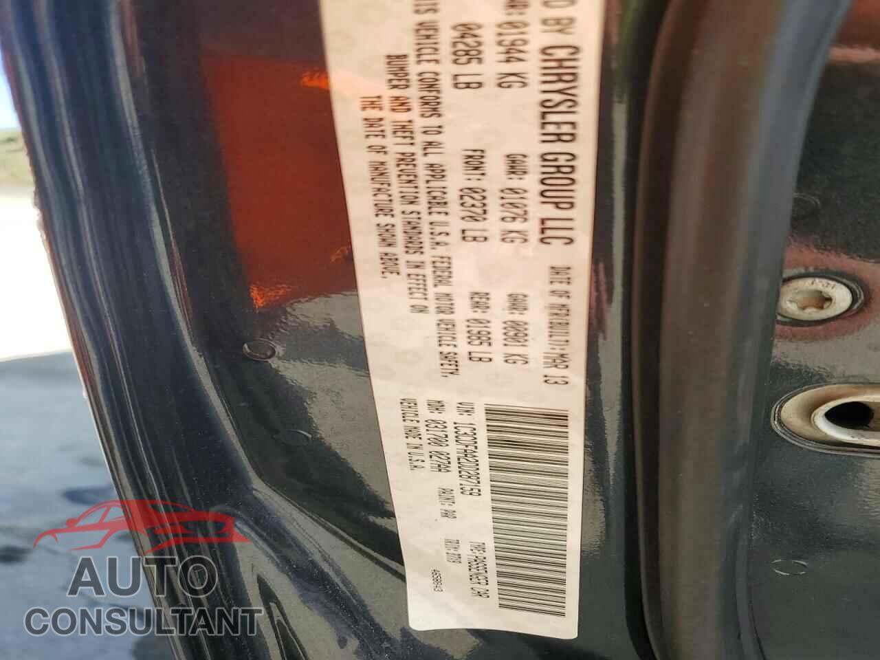 DODGE DART 2013 - 1C3CDFAA2DD287159