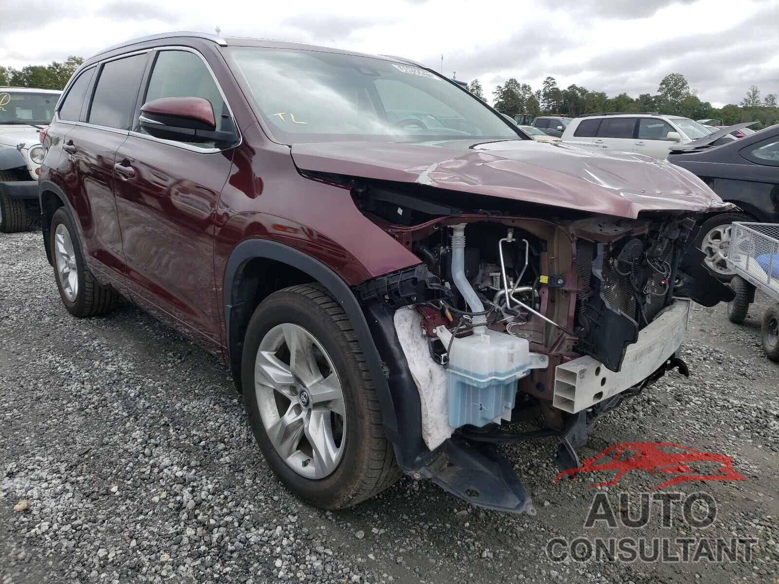 TOYOTA HIGHLANDER 2017 - 5TDDZRFH6HS468882