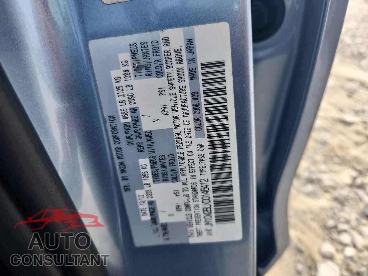 MAZDA 5 2013 - JM1CW2BLXD0146412
