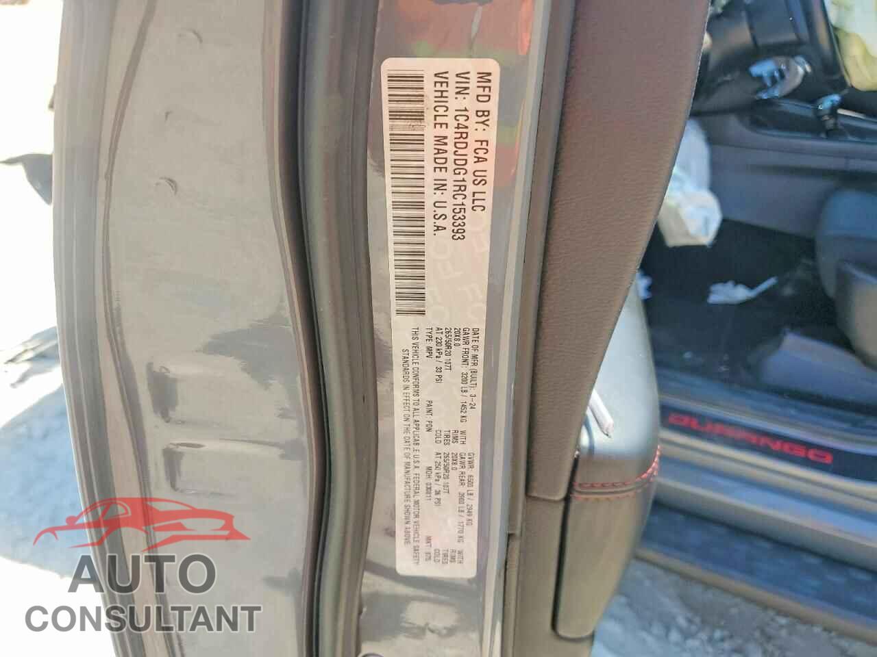 DODGE DURANGO 2024 - 1C4RDJDG1RC153393