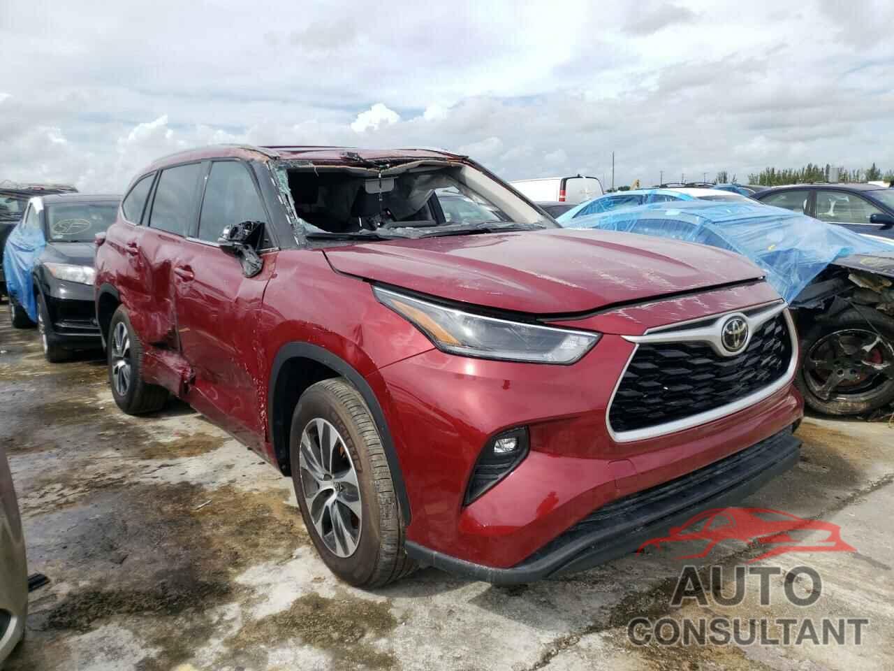 TOYOTA HIGHLANDER 2021 - 5TDGZRAH0MS037193