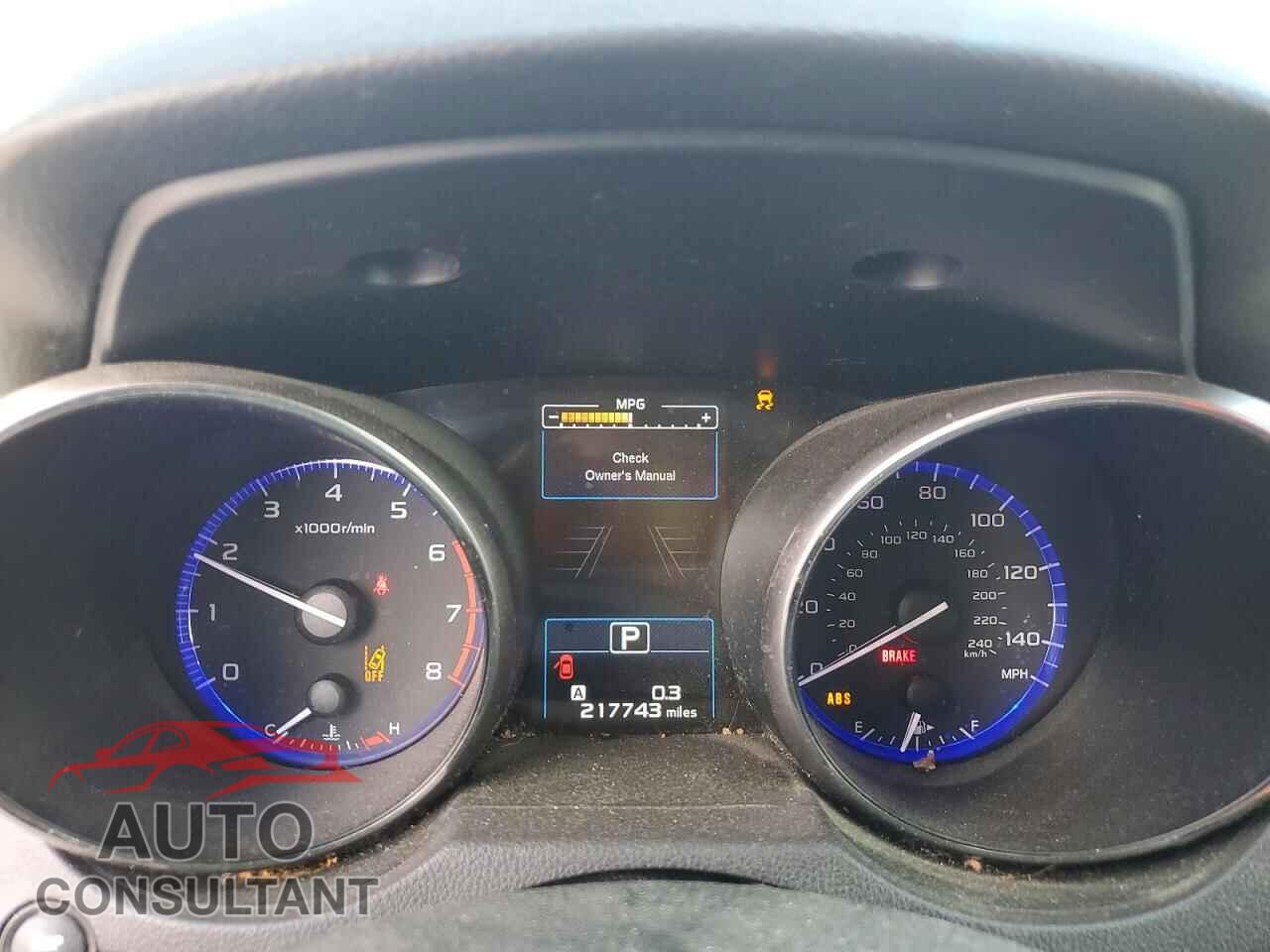 SUBARU OUTBACK 2016 - 4S4BSAHC8G3267947