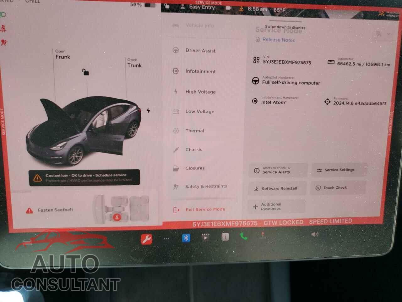TESLA MODEL 3 2021 - 5YJ3E1EBXMF975675