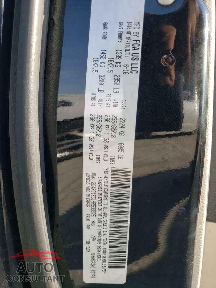 CHRYSLER PACIFICA 2017 - 2C4RC1EG1HR533325