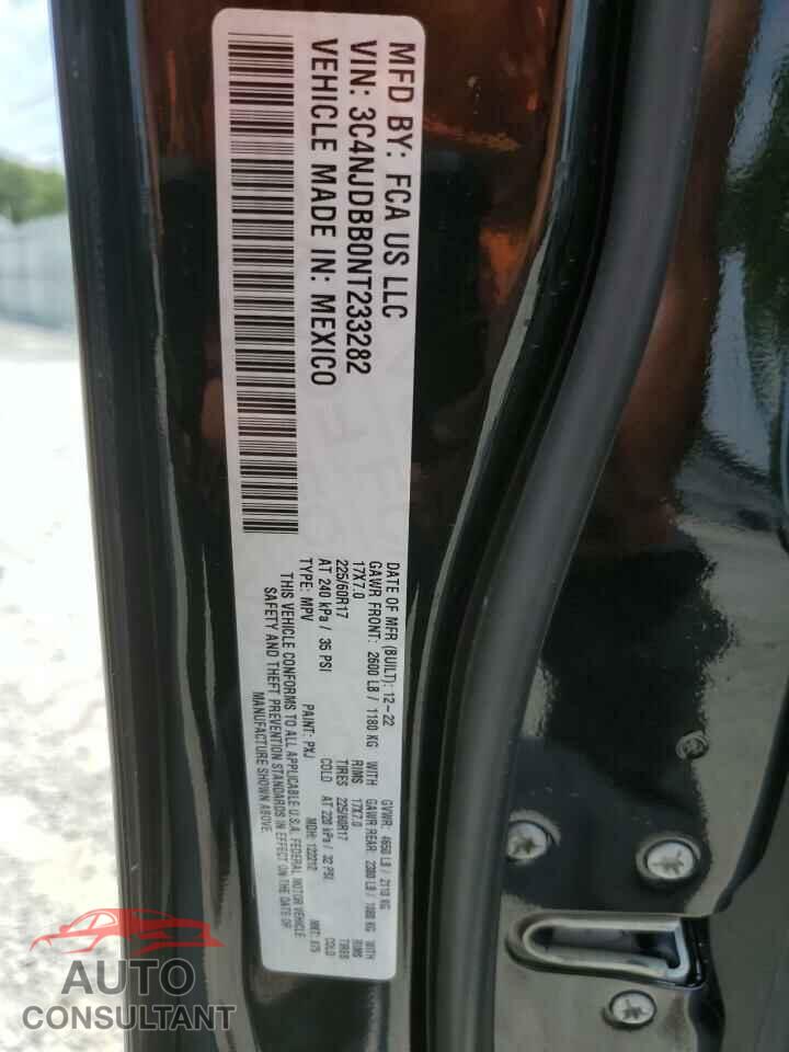 JEEP COMPASS 2022 - 3C4NJDBB0NT233282