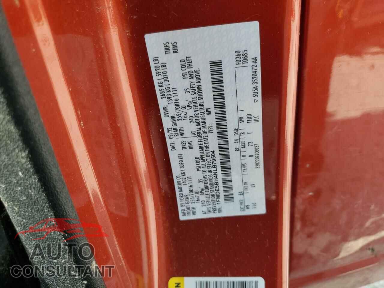 FORD BRONCO 2022 - 1FMDE5BH4NLB79504
