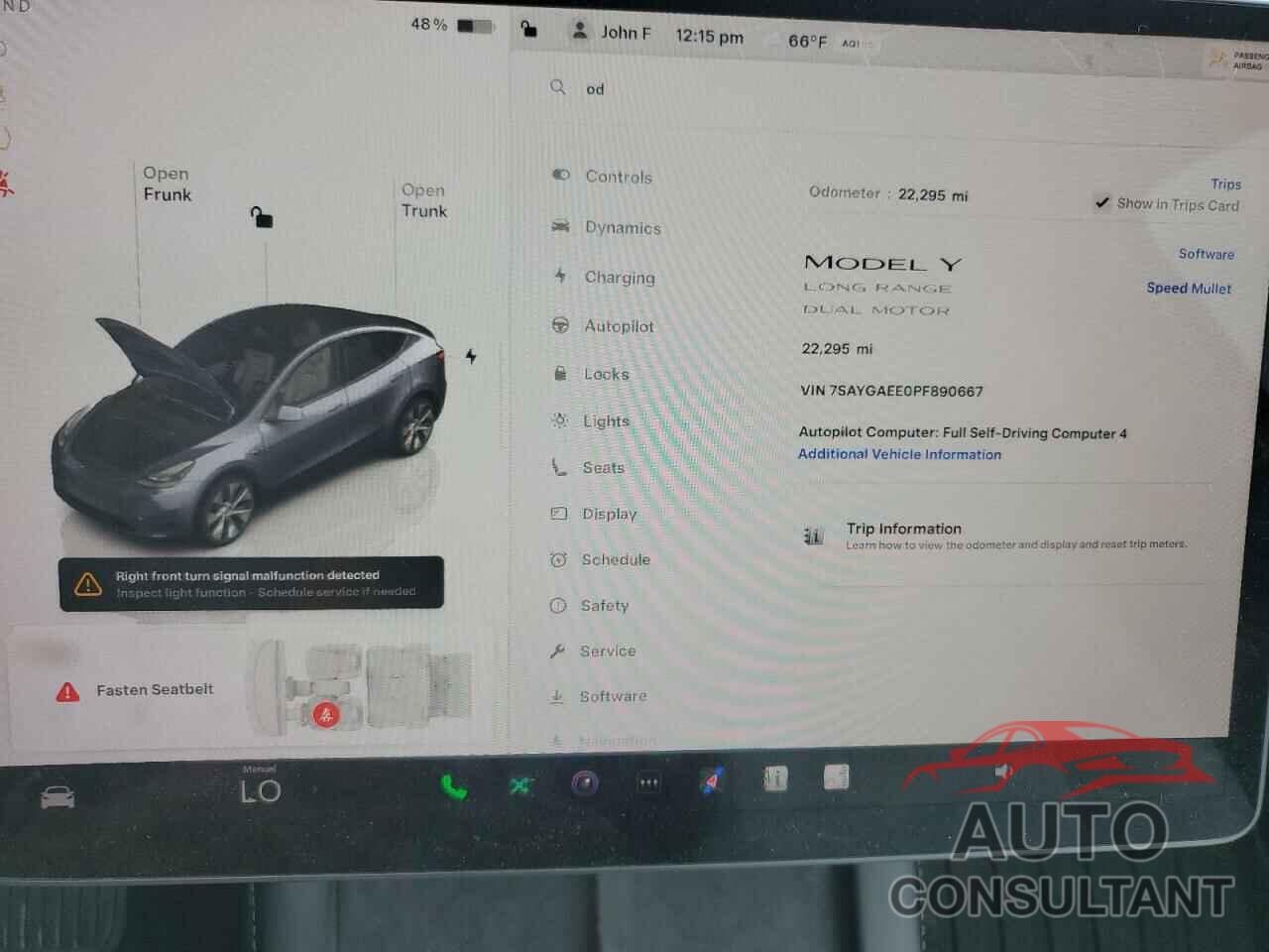 TESLA MODEL Y 2023 - 7SAYGAEE0PF890667