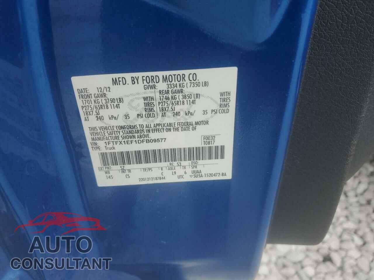 FORD F-150 2013 - 1FTFX1EF1DFB09577