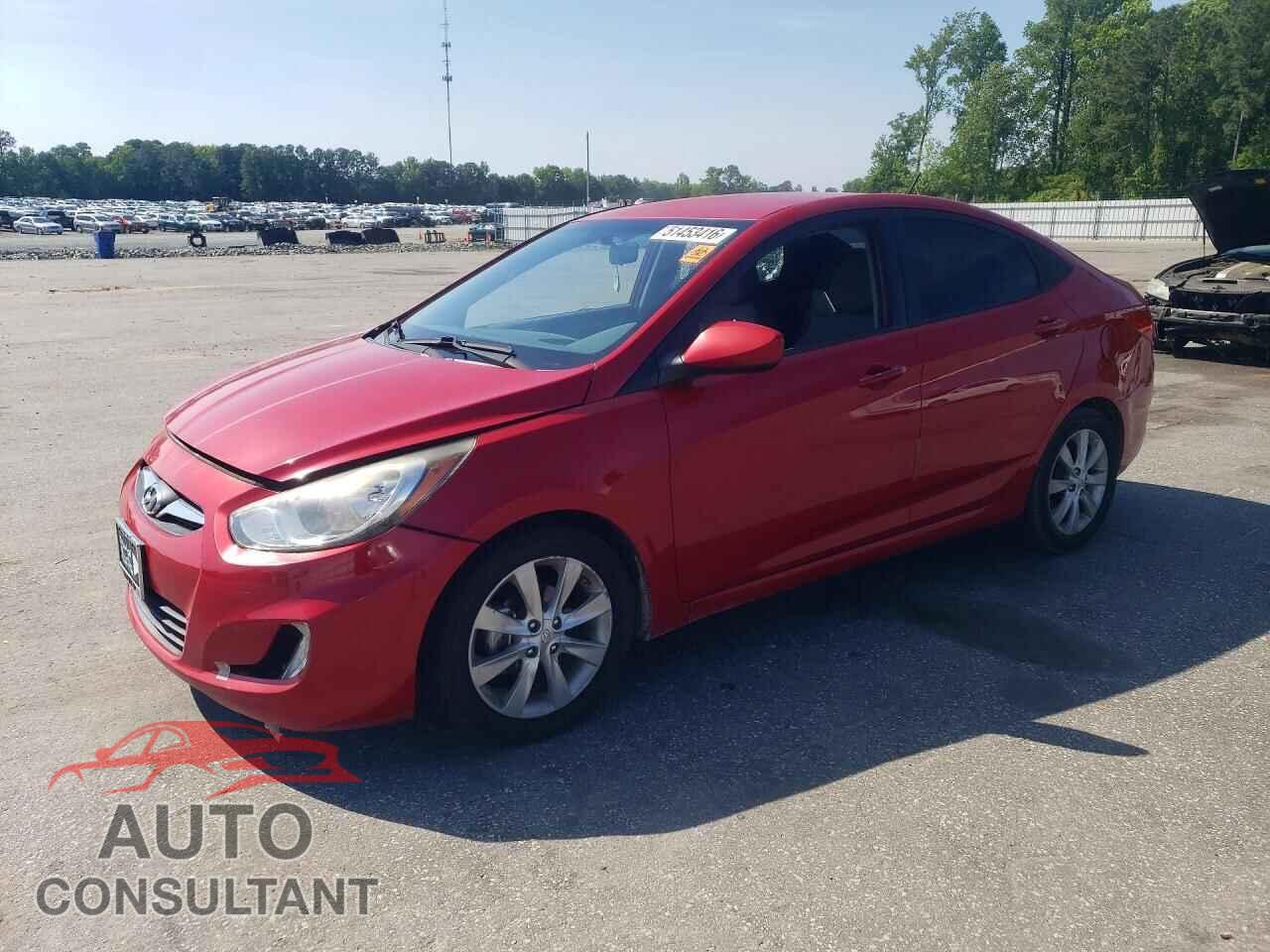 HYUNDAI ACCENT 2012 - KMHCU4AE7CU096236
