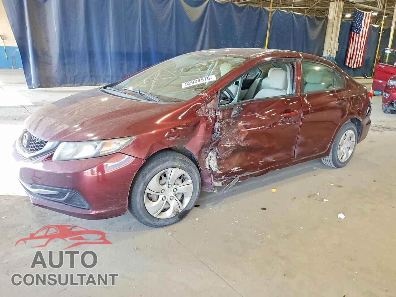 HONDA CIVIC 2013 - 19XFB2F50DE060781