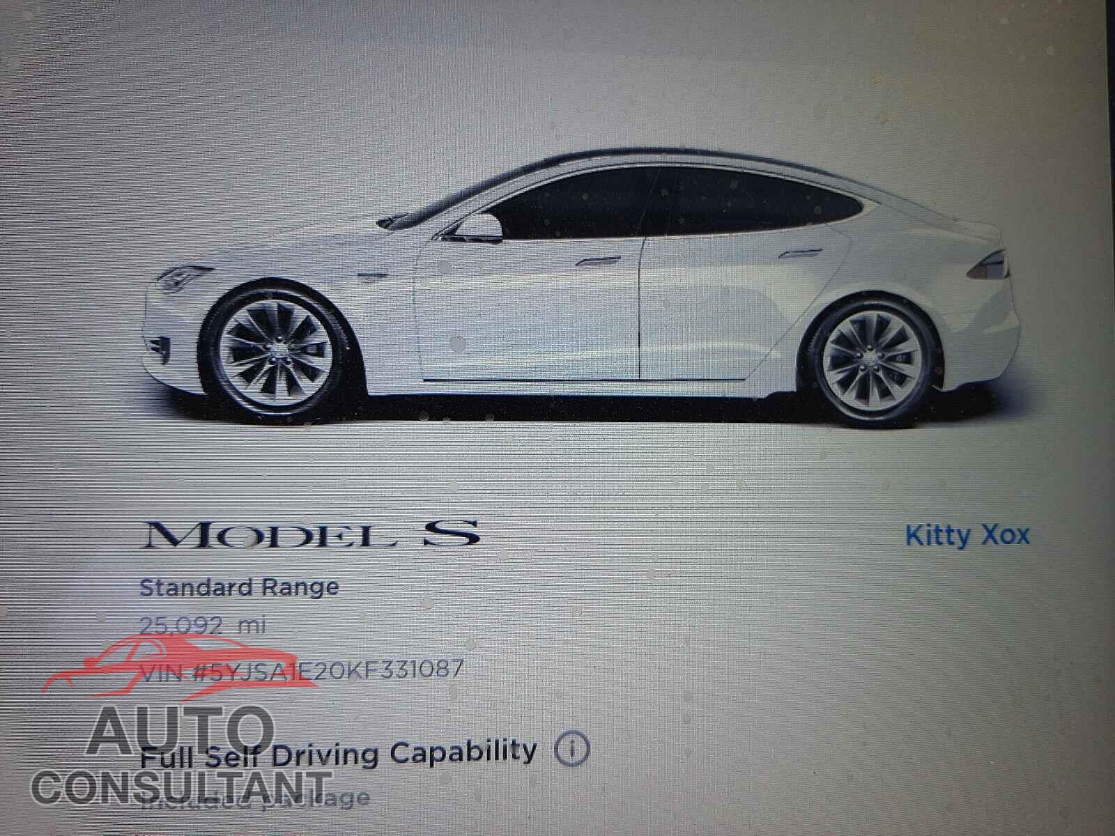 TESLA MODEL S 2019 - 5YJSA1E20KF331087