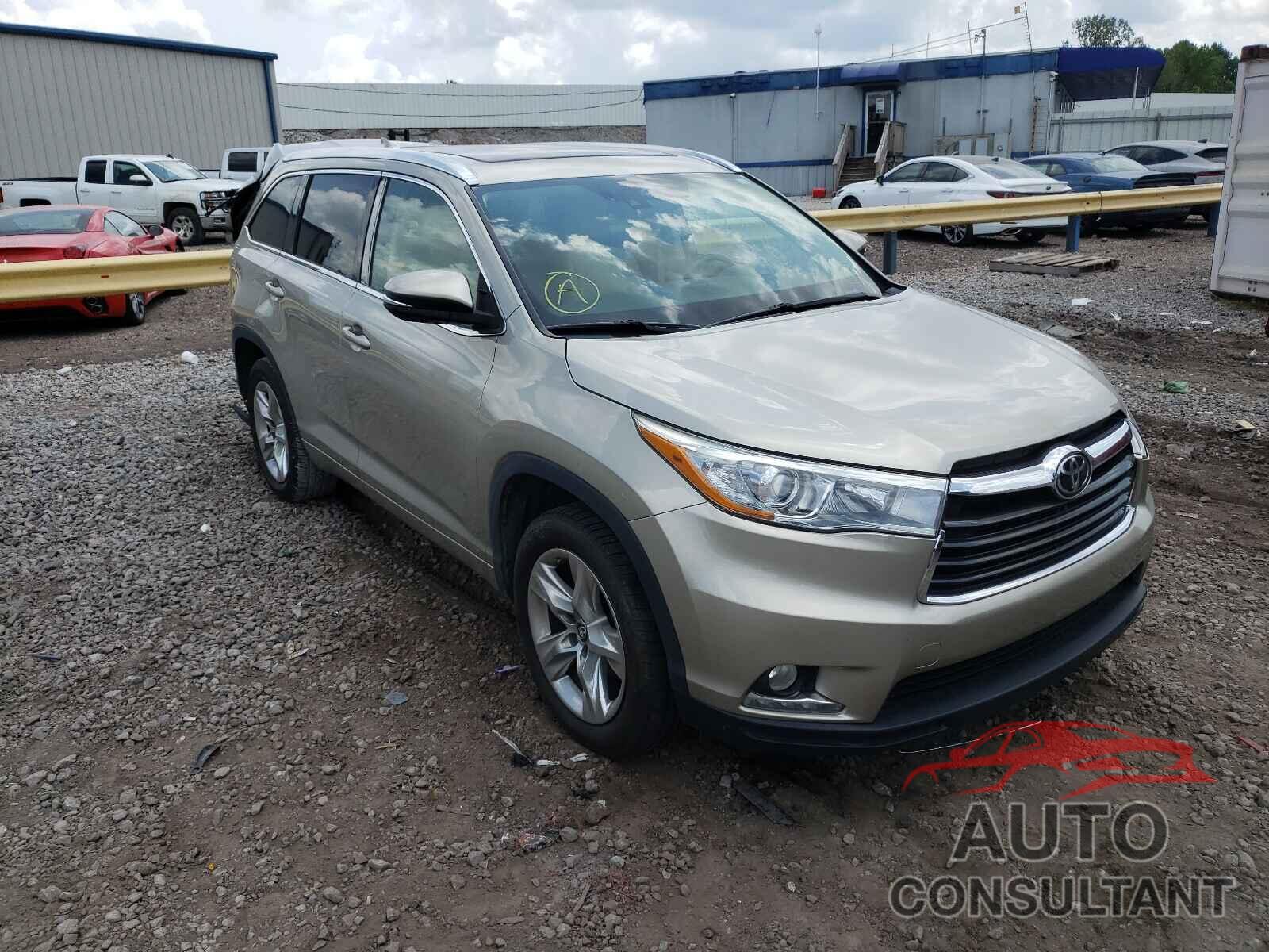 TOYOTA HIGHLANDER 2016 - 5TDYKRFH9GS171173