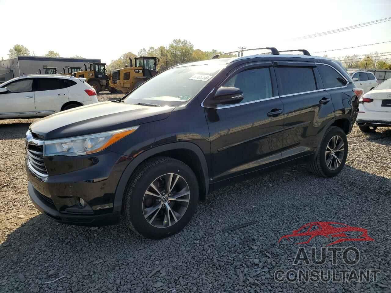 TOYOTA HIGHLANDER 2016 - 5TDJKRFH5GS300348