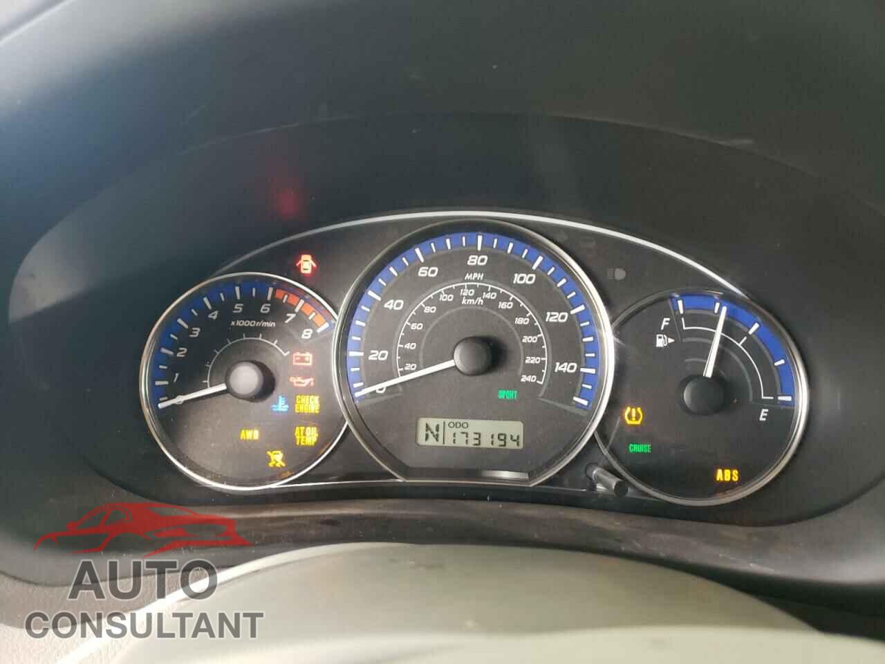 SUBARU FORESTER 2010 - JF2SH6CC6AH769827