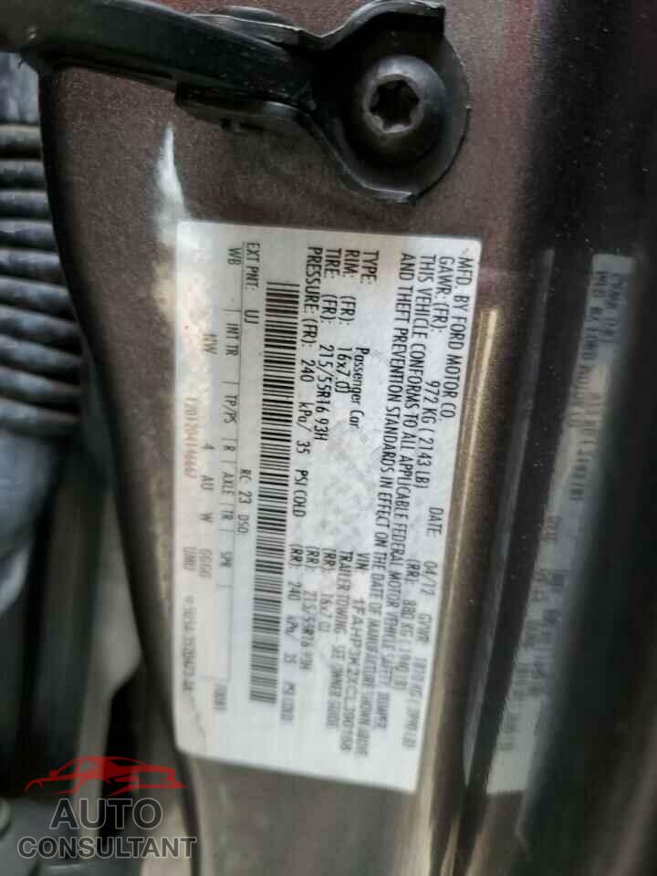 FORD FOCUS 2012 - 1FAHP3K2XCL390158
