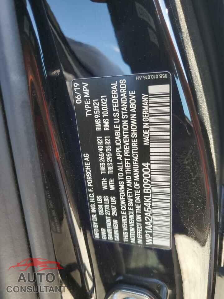 PORSCHE MACAN 2019 - WP1AA2A54KLB09004