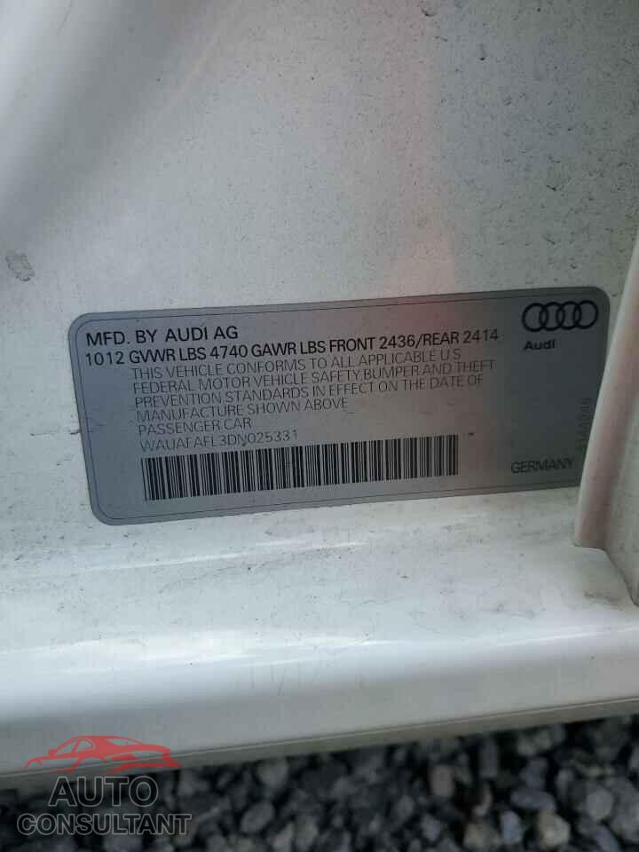 AUDI A4 2013 - WAUAFAFL3DN025331