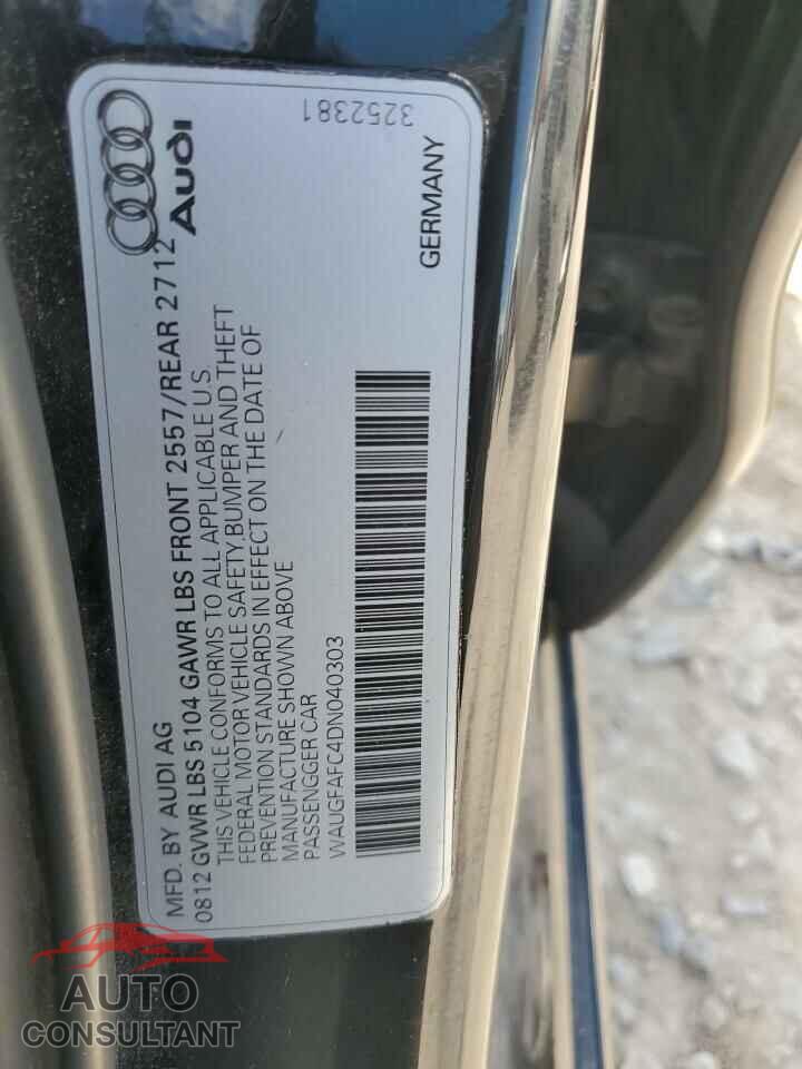 AUDI A6 2013 - WAUGFAFC4DN040303