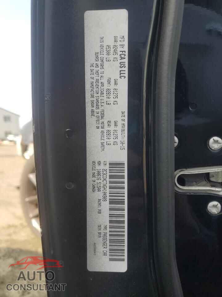 DODGE CHARGER 2016 - 2C3CDXCTXGH104909