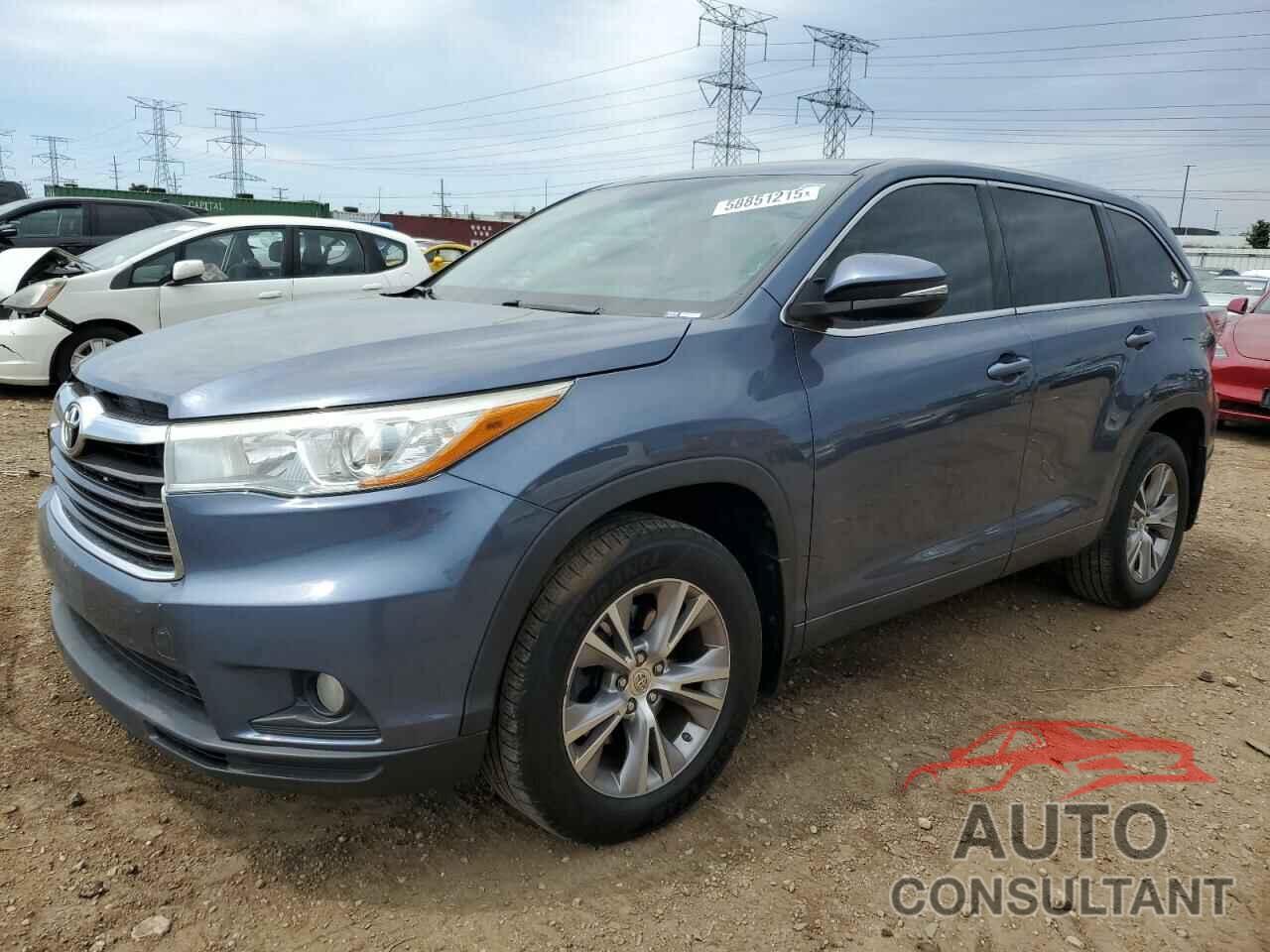 TOYOTA HIGHLANDER 2015 - 5TDBKRFH7FS200383