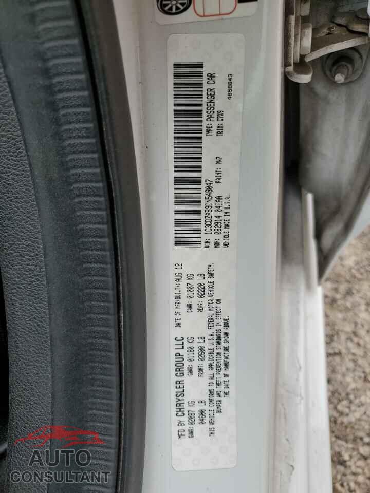 DODGE AVENGER 2013 - 1C3CDZAB9DN548047