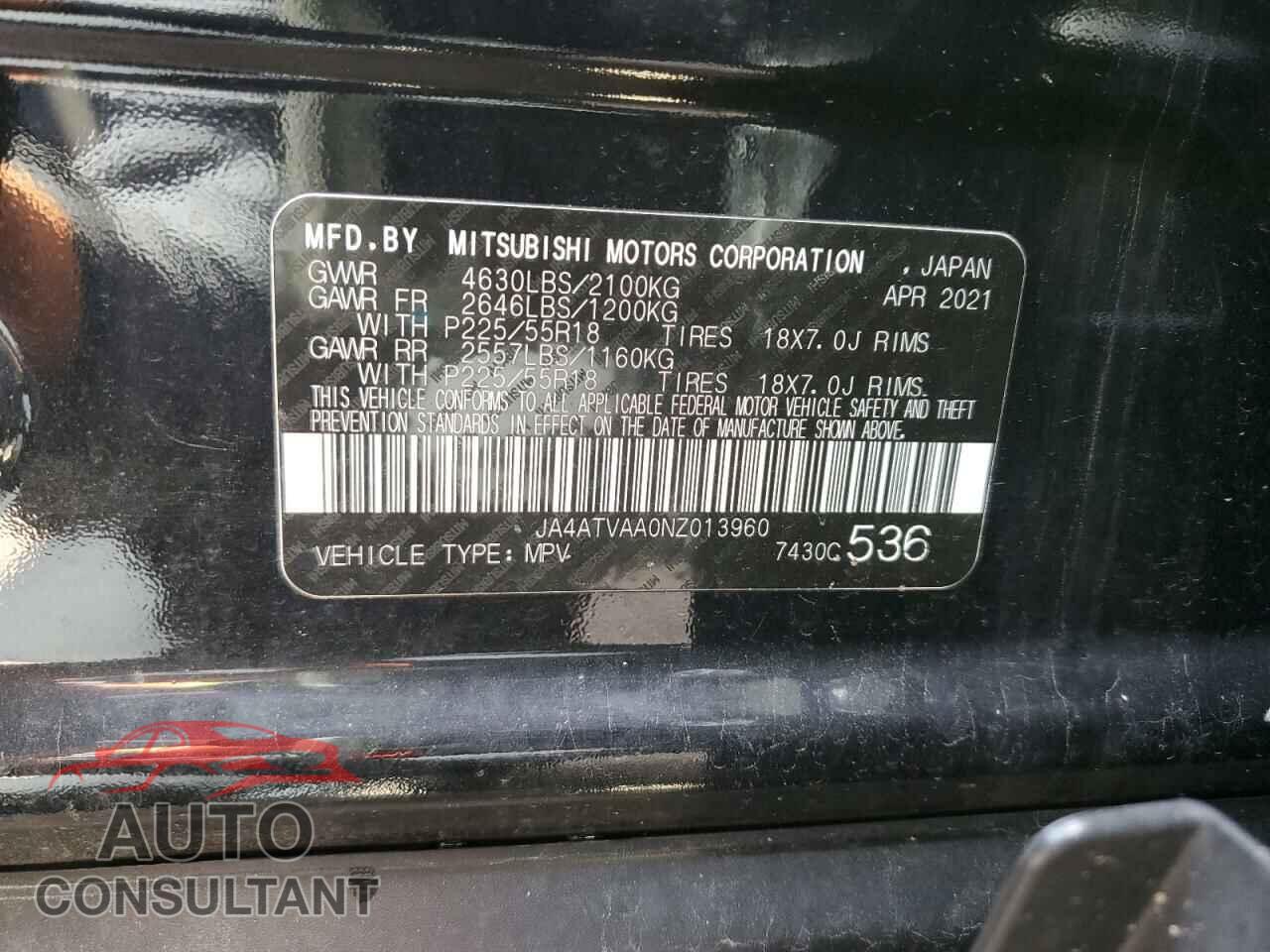 MITSUBISHI ECLIPSE 2022 - JA4ATVAA0NZ013960