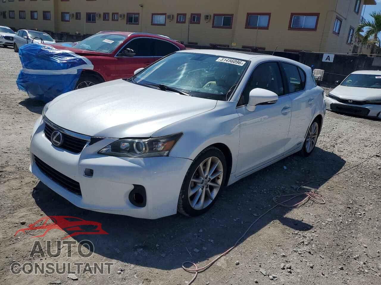 LEXUS CT 200 2012 - JTHKD5BH7C2061205