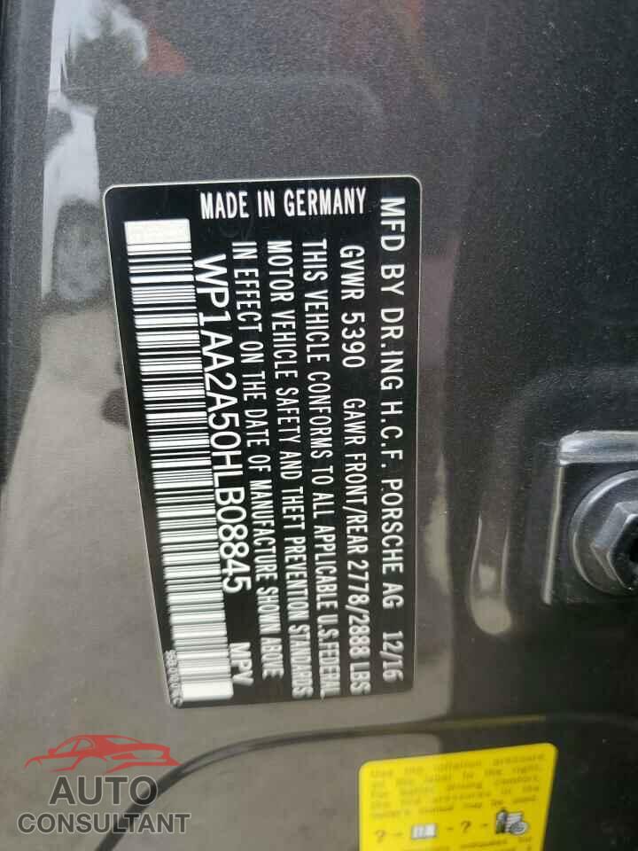 PORSCHE MACAN 2017 - WP1AA2A50HLB08845
